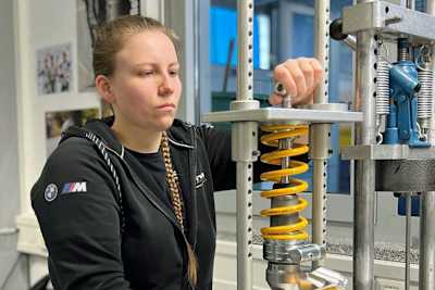 Anne Mühlemeier bei der Arbeit