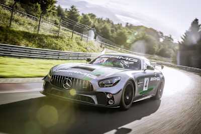 Bekanntes Rennfahrzeug: Der Mercedes-AMG GT4