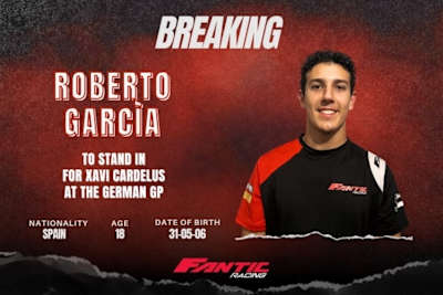 Mit Roberto Garcia gibt ein 18-jähriger Fantic-Junior sein Debüt in der Moto2-WM