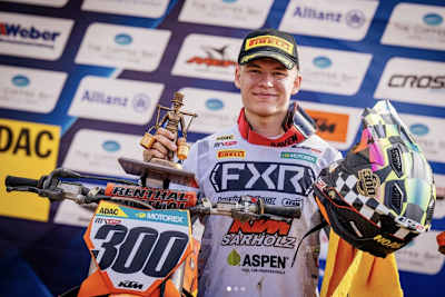 Noah Ludwig holte in Mölln seinen ersten Gesamtsieg bei den ADAC MX Masters