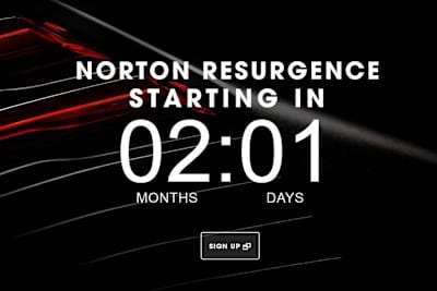 Norton: Der Countdown für die Vorstellung einer neuen Modellreihe läuft