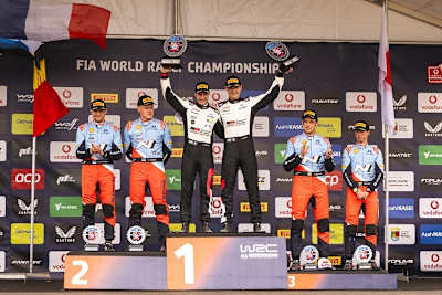 Seastien Ogier, Ott Tänak,  Thierry Neuville