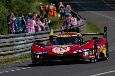 Der Ferrari 499P in Le Mans