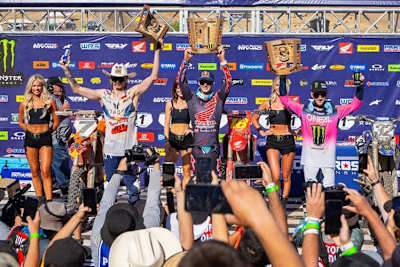 Jett Lawrence gewann in Hangtown vor Aaron Plessinger und Justin Cooper