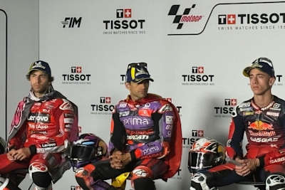 Jorge Martin als gern gesehener Gast bei Pressekonferenzen. Der Spanier redet auch gerne – aber nicht zu seiner Zukunft