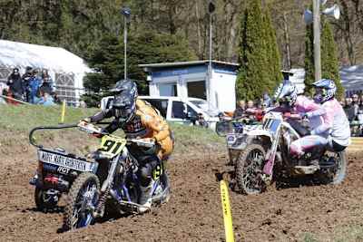 Starkes Duo, starkes Duell: Weiss/Schneider und die Lielbardis-Zwillinge teilten sich die Laufsiege