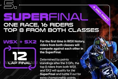 Erstmals wird es in der Supercross-WM ein Superfinale geben