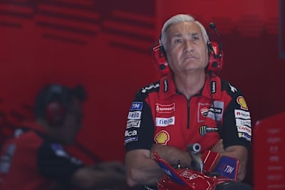 Ducati-Teammanager Davide Tardozzi (li.) mit Pecco Bagnaia