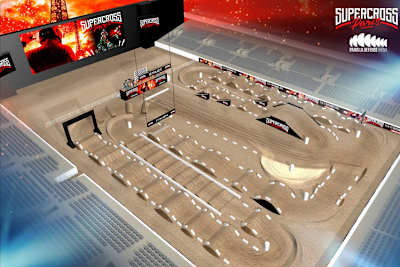 Die Strecke in der La Défense Arena