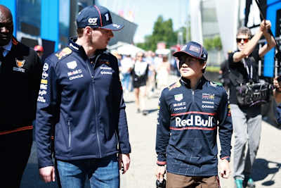 Max Verstappen und Yuki Tsunoda