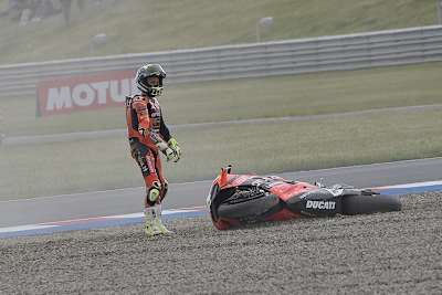 Alvaro Bautistas Rennen war schnell vorbei