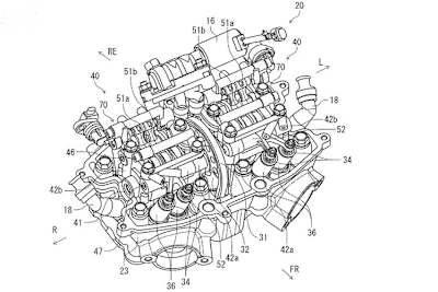 Vierventil-Zylinderkopf von Suzuki mit bestechend einfachem System für variable Ventilsteuerung