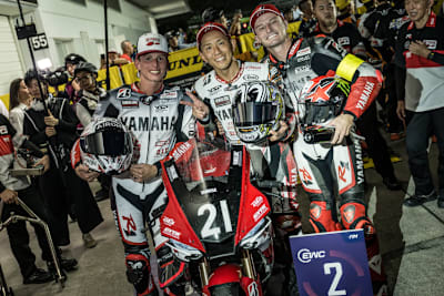 Andrea Locatelli, Katsuyuki Nakasuga und Jack Miller (v.l.)