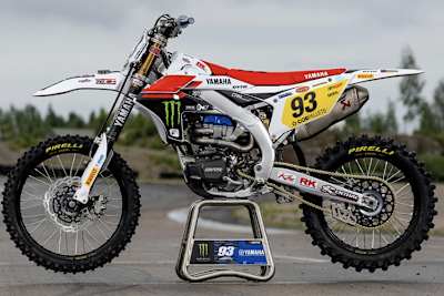 Die Werks-Yamaha von Jago Geerts in Finnland