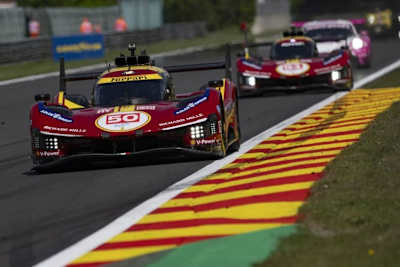 Die beiden Werks-Ferrari 499P