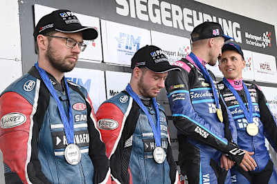 Sam und Tom Christie, Harry Payne, Kevin Rousseau (vlnr.)