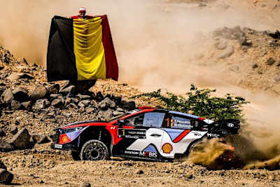 Thierry Neuville und Martijn Wydaeghe gewannen als jetzt ehemalige Weltmeister die Rallye Saudi-Arabien