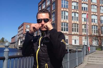 Martin Smolinski übt schon mal seine Siegerpose