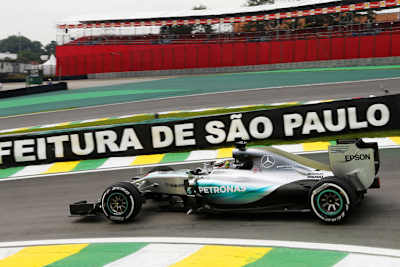 Lewis Hamilton in Interlagos