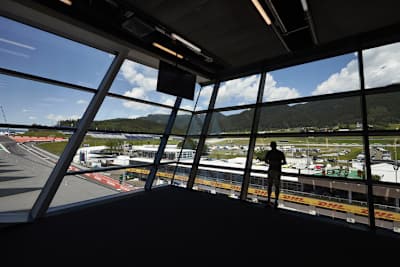 Die schöne Aussicht vom Media Centre in Spielberg wird in diesem Jahr keiner der Journalisten geniessen