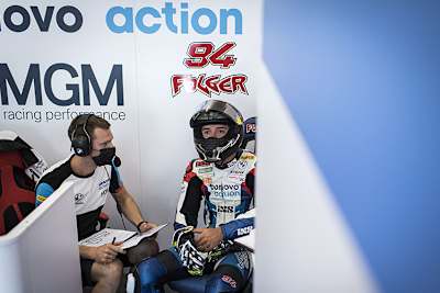 Jonas Folger ist gespannt, ob ich der neue Rahmen in Donington bewährt