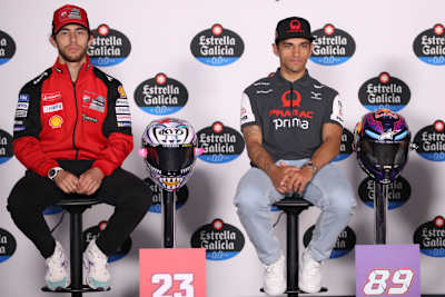 Enea Bastianini (li.) und Jorge Martin: Beide wollen einen Platz im Ducati-Werksteam 2025