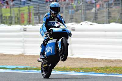 Nicolò Bulega auf der KTM des VR46-Teams