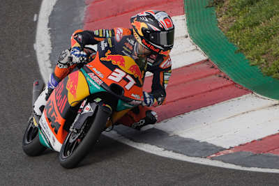 Rookie Pedro Acosta überzeugte beim Test in Portimão.