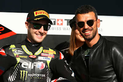 Jonathan Rea (li.) mit Kenan Sofuoglu