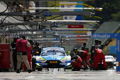 Die Working Lane in der Boxengasse am Hungaroring