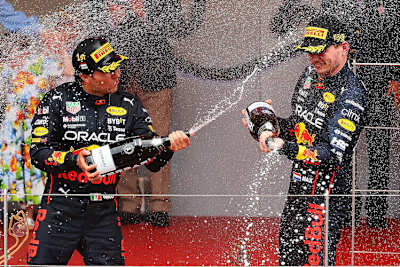 Sergio Pérez und Max Verstappen