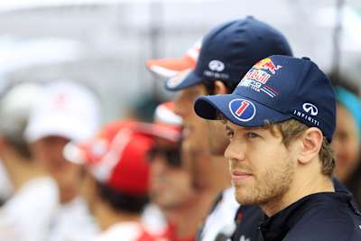 Vettel erzielte 2012 erst drei Podestplätze