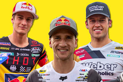 Simon Längenfelder, Ken Roczen und Tom Koch bilden 2023 das deutsche Team