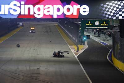 Nico Hülkenberg nach dem Crash