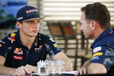 Max Verstappen und Christian Horner