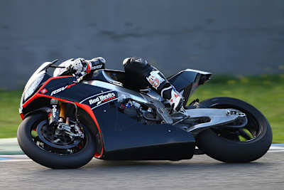 Leon Haslam während des Jerez-Tests