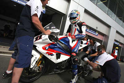 Troy Corser haderte mit seinen Bremsen