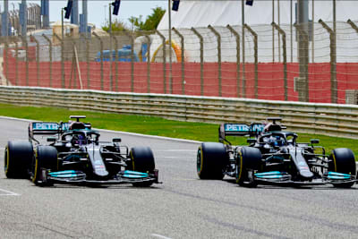 Mercedes beim Filmtag in Bahrain