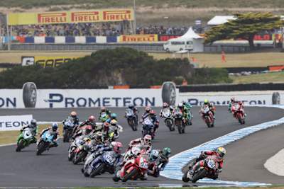 Die Supersport-WM bildet in Europa den Abschluss des Renntags