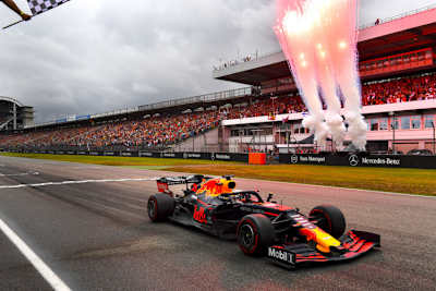 Max Verstappen holte sich in Hockenheim den Sieg