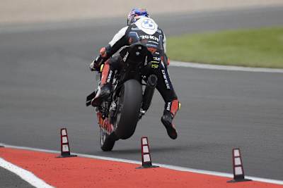 Spektakulär: Toprak Razgatlioglu auf der Bremse