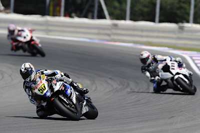 Sylvain Guintoli vor Xaus und Haga