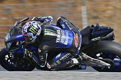 Rennstrecken-Training für Maverick Viñales auf der Yamaha R1