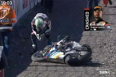 Eugene Laverty hatte einen üblen Crash