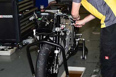 Jerez-Test: Die Kalex von Tom Lüthi mit WP-Material