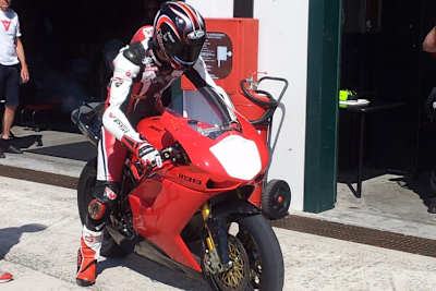 Max Neukirchner auf der Ducati 1098R