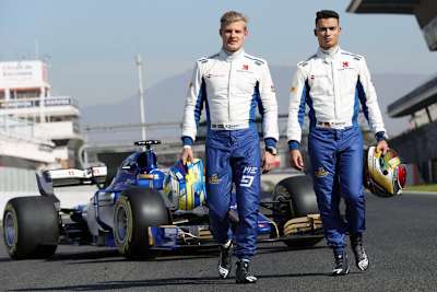 Marcus Ericsson und Pascal Wehrlein in Spanien
