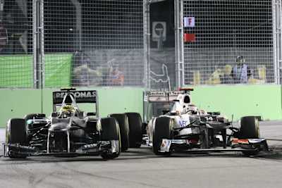 Nico Rosberg kämpfte sich hart durch die Nacht