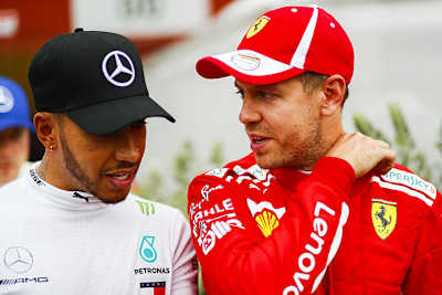 Lewis Hamilton und Sebastian Vettel