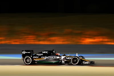 Positive Überraschung für Force India: Nico Hülkenberg war im Qualfying von Bahrain schneller als erwartet unterwegs